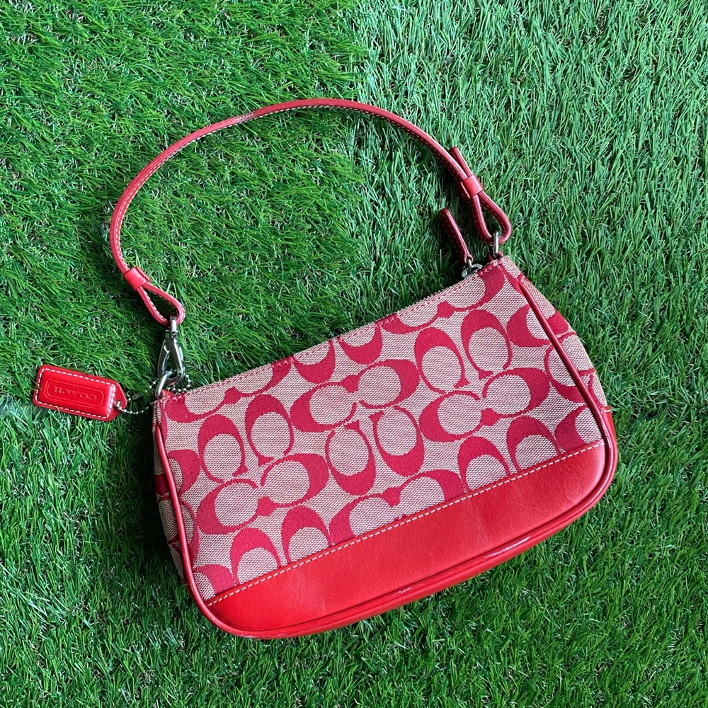 Red Coach Demi Purse